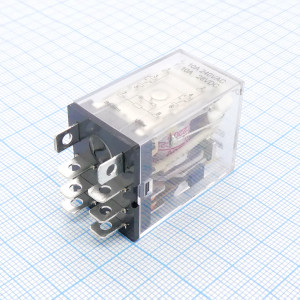 Реле без колодки DRPL-2C-L-A220, Реле, 2 группы переключающих контактов, 10A, 220AC, материал контактов: AgNi,AgSnO, со светодиодом
