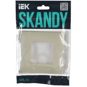 SKANDY Рамка 1-местная SK-F01B бежевый IEK SK-M12-K10