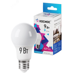Лампа светодиодная А55 9Вт 4500К Е27 LkecLED9wA55E2745