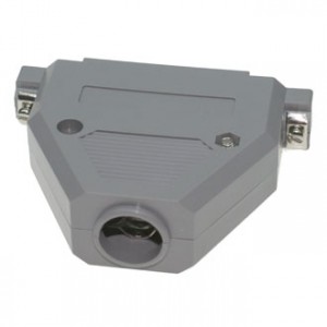 DSUB PLASTIC CASE (DP-37C), Корпус к разъему D-SUB пластиковый кожух серый