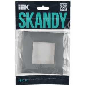 SKANDY Рамка 1-местная SK-F01Gr серый IEK SK-M12-K03