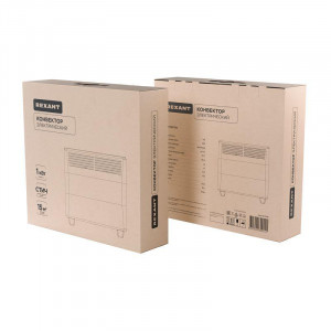 Конвектор электрический с механическим термостатом 1кВт СТИЧ-нагревательный элемент ножки Rexant 60-0118