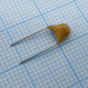 TS170R1H394K8BBB0R, Конденсатор керамический многослойный 0.39мкФ 50В X7R ±10% радиальный 5.08мм 125°C россыпь