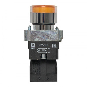 Кнопка BA51 с подсветкой 230В желт. NO PROxima xb2-bw51-230