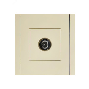 FORTE&PIANO Розетка TV оконечная FP428 ваниль IEK FP-A10-O-K10