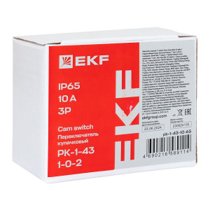 Переключатель кулачковый ПК-1-43 10А 3P -1-0-2- IP65 EKF