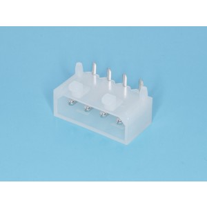 THP-4MR, Разъем питания 4 контакта, вилка на плату прямой угол, к дисководу, шаг 5,08