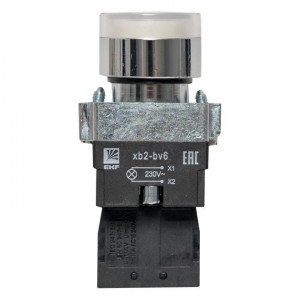 Кнопка BA21 с подсветкой 230В белая NO PROxima xb2-bw21-230