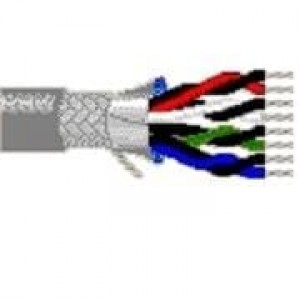 9806 060100, Multi-Paired Cables 28AWG 4PR SHIELD 100ft SPOOL CHROME