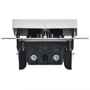 BRITE Выключатель 2-клавишный 10А ВС10-2-0-БрАБ арктический белый IEK BR-V20-0-10-K91