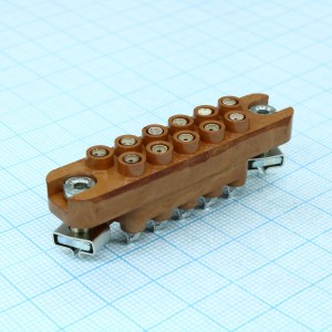 РП10-11 З розетка, Соединитель  низкочастотный, прямоугольный, внутреннего монтажа