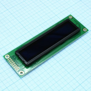 WEH002002AGPP5N00100, OLED символьный 20х2 (2002A), зеленый, 8-битный паралл. интерфейс 6800, VDD = 3.0 ... 5.3 В, -40...+80С WS0010-TX