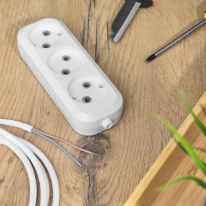 Колодка 3 гнезда без заземления 11-8703