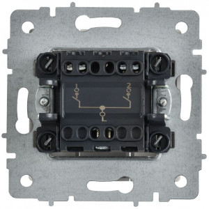 BRITE Выключатель 2-клавишный 10А ВС10-2-0-БрАБ арктический белый IEK BR-V20-0-10-K91