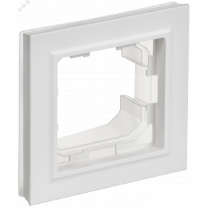 BRITE Рамка 1-местная IP44 РУ-1-БрАБ-44 арктический белый IEK BR-M12-44-K91