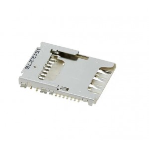 1041681620, Conn Micro SD/Micro SIM Combo Connector M 8/8 POS 1.1mm/2.54mm Solder RA SMD microSDї 0.5A/Contact T