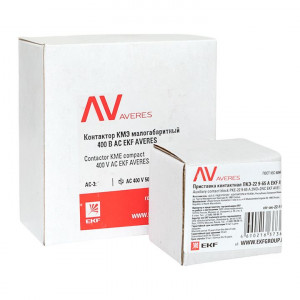 Комплект КМЭ 32А 400В АС с дополнительными контактами 2НО+2НЗ EKF AVERES ctr-s-32-00-400-av-22