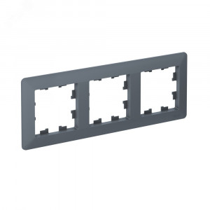 ATLASDESIGN AIR 3-постовая РАМКА, ГРИФЕЛЬ/дымчатый черный ATN220703