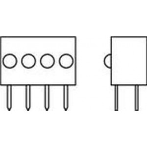 555-4007F, Светодиодные индикаторы для печатного монтажа RED DIFFUSED 5 VOLT