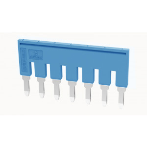 Соединительная перемычка DFB10-07P-12-00Z(H), Соединительная перемычка, 7 полюсов, изолированная, вилочная, для клемм: DS10, цвет: синий