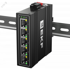 Промышленный неуправляемый коммутатор U-5T, 5 портов 10/100Base-T(X) RJ45, монтаж на динрейку TSX-U-5T EKF