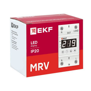 Реле напряжения с дисплеем MRV 32А PROxima MRV-32A