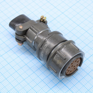 2PM22K10QB2, Разъем цилиндрический 10 контактов