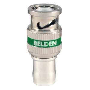 1695ABHD1, РЧ соединители / Коаксиальные соединители RG6 BNCHD 1PC PLNUM COMPRESN CONECTR GRN