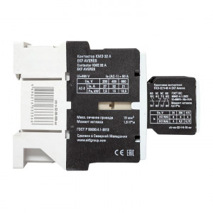 Комплект КМЭ 32А 400В АС с дополнительными контактами 2НО+2НЗ EKF AVERES ctr-s-32-00-400-av-22