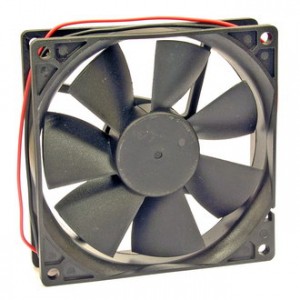 RQD 9225HS 12VDC, Вентилятор 12В 92x92х25мм, 3000 об/мин., 85м3/час, 32дБ, подшипник скольжения, тип вывода - провод