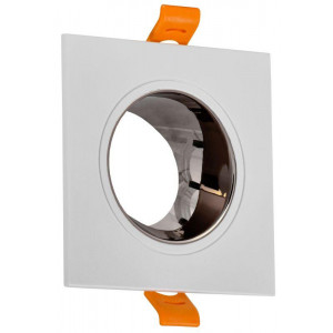 Светильник 4107 встр. поворотн. GU10 белый/шокол. пласт. IEK (кр.1шт)