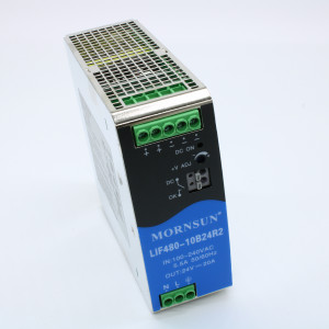LIF480-10B24R2, Преобразователь AC-DC на DIN-рейку  480Вт, выход 24В/20, вход 85…264V AC, 47…63Гц изоляция 3000В AC -40…+70°С