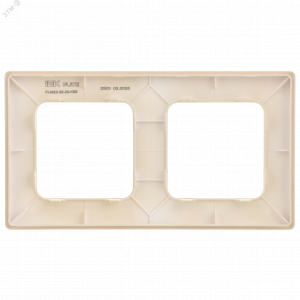 FLITE CLASSIC Рамка 2-местная РУ-2-К-ФлСл сливочный IEK FI-M22-32-20-K86