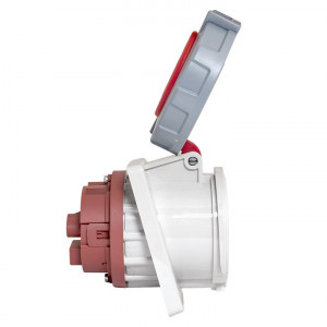 Розетка стационарная внутренняя угловая 4342 3Р+РЕ 63А 380В IP67 PROxima ps-4342-63-380