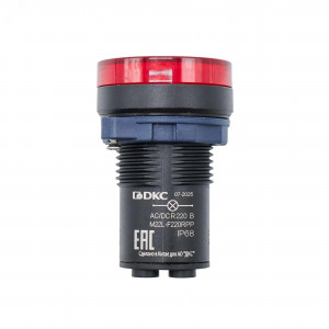 Сигнальный индикатор со встроенным  диодом 220В, красный M22L-F220RPP