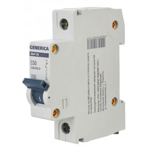 Автоматический выключатель ВА47-29 1Р 50А 4,5кА х-ка С MVA25-1-050-C