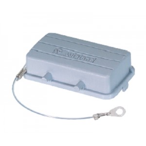 Защитная крышка Z7.409.8956.0, Защитная крышка, типоразмер 24B, без уплотнителя, без защелок (упоры для двух защелок), с удерживающей стропой от утери, материал корпуса: пластик