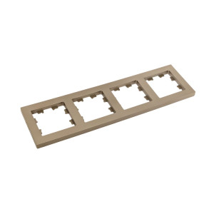 4 - местная рамка, шампань, пластик Эпика EKF UP1-FPC-04