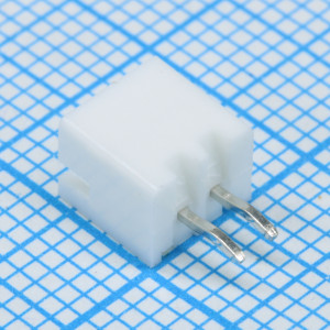 DS1066-2MVW6S, Разъем штыревой однорядный на плату 2 контакта, шаг 2мм, w/kink