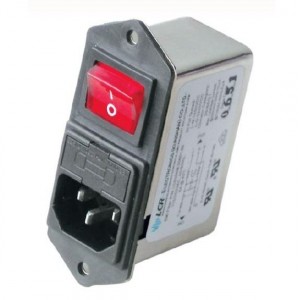 082M.00601.00-RSI, Модули подачи электропитания переменного тока 6A Medical Filter Red Illum Switch
