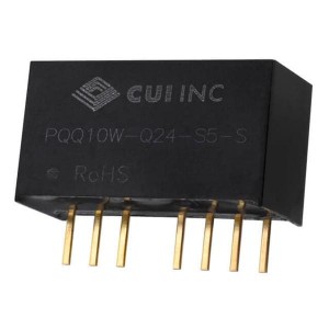 PQQ10W-Q24-S3-S, Преобразователи постоянного тока в постоянный с изоляцией dc-dc isolated, 10 W, 9 36 Vdc input, 3.3 Vdc, 2.4 A, single regulated output, SIP