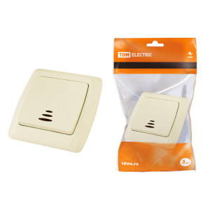 Выключатель 1 кл. с подсветкой 10А сл. кость "Онега" SQ1805-0033