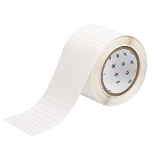 brd30172, THT-1-7351-10 этикетки, материал В-7351, винил контроля вскрытия, белый глянцевый, размер 19.05х6.35мм, 10 000 шт. в рул.