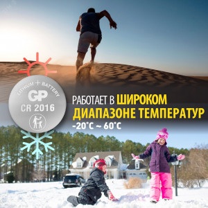 Батарейка дисковая литиевая GP Lithium CR2016 - 5 шт., каждая в своем отрывном блистере 9035