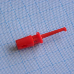 Щуп "зацеп" 45мм красный, зажим " крючок "