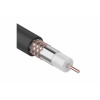 Кабель коаксиальный RG-6U, 75Ом, CCS/Al/Al, 64%, 100м, OUTDOOR, черный