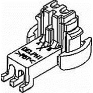 15373431, Автомобильные разъемы ASM CONN 2 F MIC/P 100W YEL RT ANG