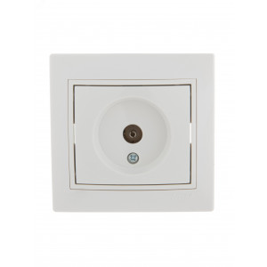 Розетка телевизионная проходная TV СП Mira бел./бел. 701-0202-129