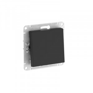 ATLASDESIGN 1-клавишный ВЫКЛЮЧАТЕЛЬ, сх.1, 10АХ, быстрозажимные клеммы, КАРБОН ATN001011S