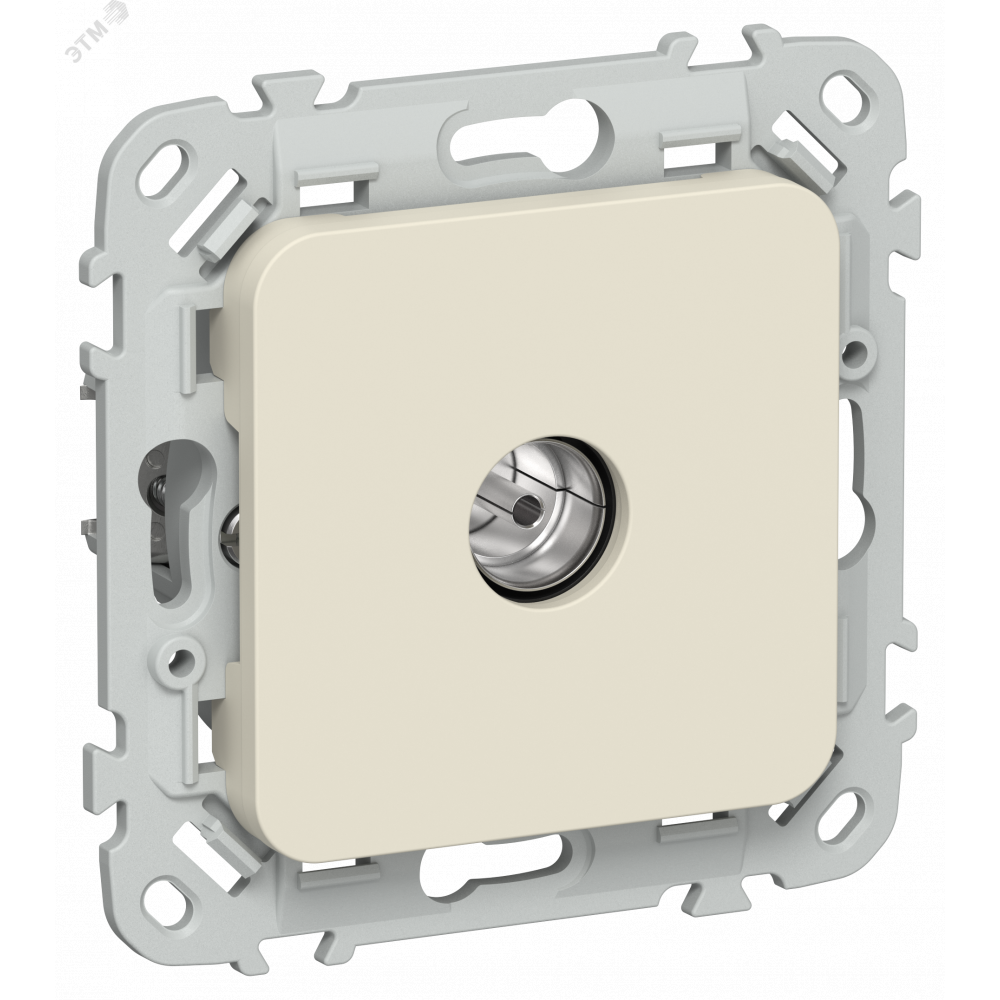 Изображение товара Розетка TV экранированная оконечная тип M IEK РТВм-1-1-1-ФлСл сливочный